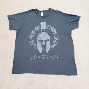 STRANGEA Spartan Helmut Warrior T-shirt 100% Cotton Men Size 2XL Made In Greece